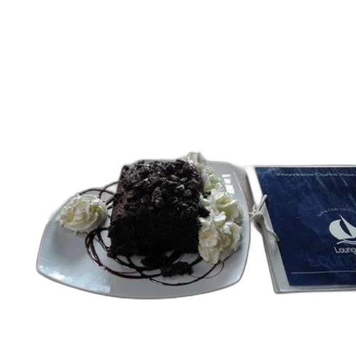 food, crown, 3d render, monochrome, plate, chocolate, cake, whipped transparent PNG cut-out