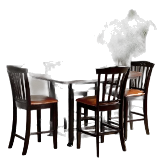 furniture, 3d render, photorealistic, concept art, fog, snow, east, west transparent PNG cut-out