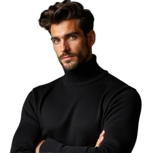 jacket, hair, staff, face transparent PNG cut-out
