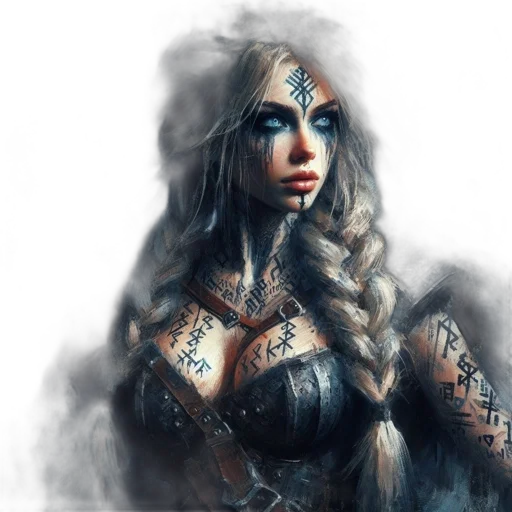 face, dress, fantasy art, concept art, comic book art, photorealistic, fog, fire transparent PNG cut-out