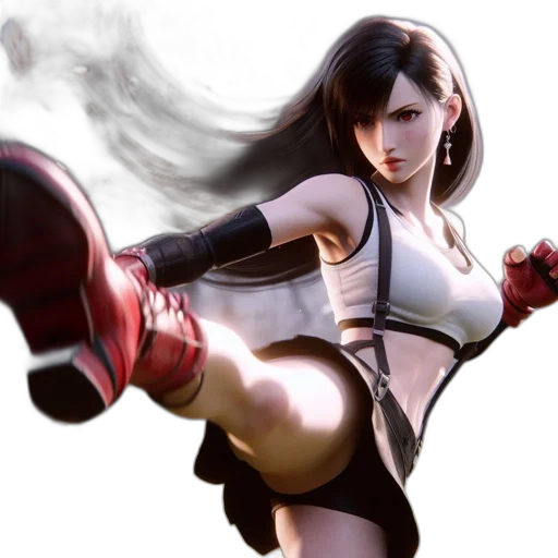 concept art, comic book art, fantasy art, photorealistic, animated, female, character, stands transparent PNG cut-out