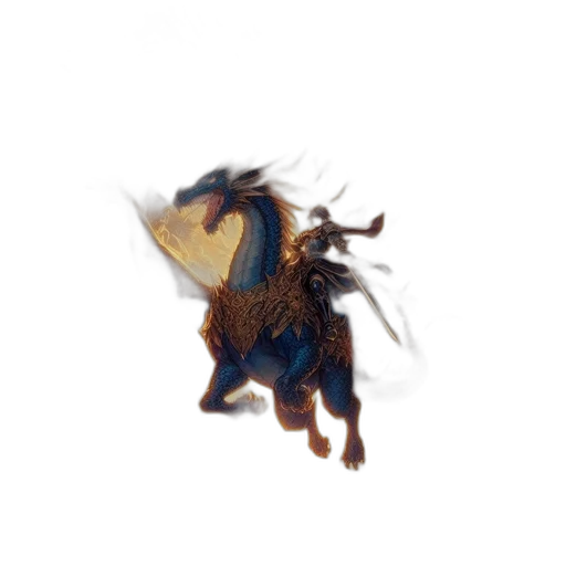 dragon, creature, animal, hair, concept art, fantasy art, 3d render, pixel art transparent PNG cut-out