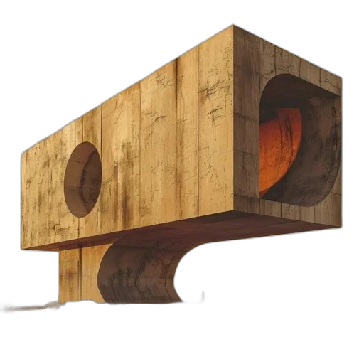furniture, building, concept art, 3d render, massive, abstract, concrete, structure transparent PNG cut-out