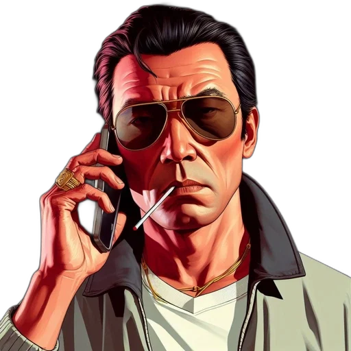 face, jacket, comic book art, pixel art, photorealistic, concept art, illustration, middle-aged transparent PNG cut-out