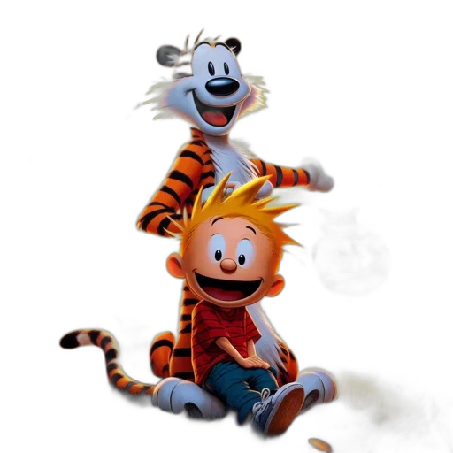 animal, concept art, 3d render, cartoon, comic book art, fire, underwater, forest transparent PNG cut-out