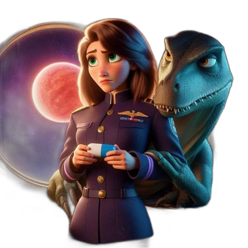 staff, jacket, mask, concept art, fantasy art, cartoon, comic book art, outer space transparent PNG cut-out