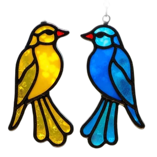 jewelry, concept art, pixel art, 3d render, watercolor, blue, colorful, pair transparent PNG cut-out