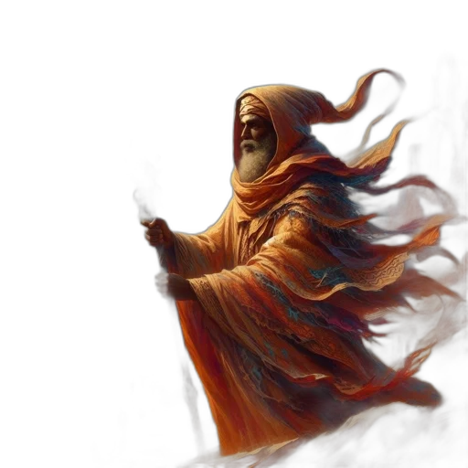 mask, creature, concept art, fantasy art, comic book art, photorealistic, fog, dark transparent PNG cut-out