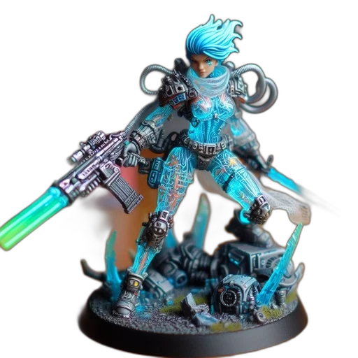 robot, weapon, sword, staff, cyberpunk, concept art, 3d render, fantasy art transparent PNG cut-out