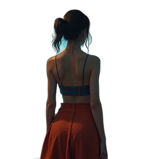 dress, jacket, jewelry, face transparent PNG cut-out