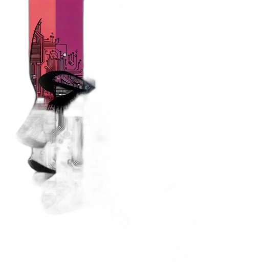 robot, shoes, mask, weapon, concept art, cyberpunk, comic book art, pixel art transparent PNG cut-out