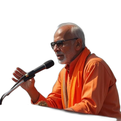 staff, bjp, leader, ram, yashraj, addressing, gujarat, airport transparent PNG cut-out