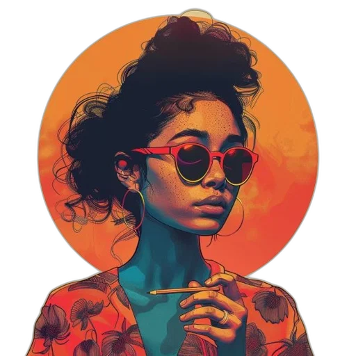 face, jacket, dress, crown, photorealistic, watercolor, fantasy art, comic book art transparent PNG cut-out