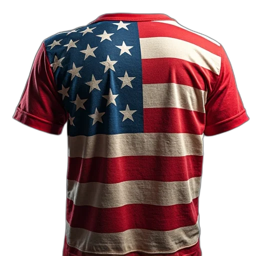 jacket, shirt, flag, gun transparent PNG cut-out