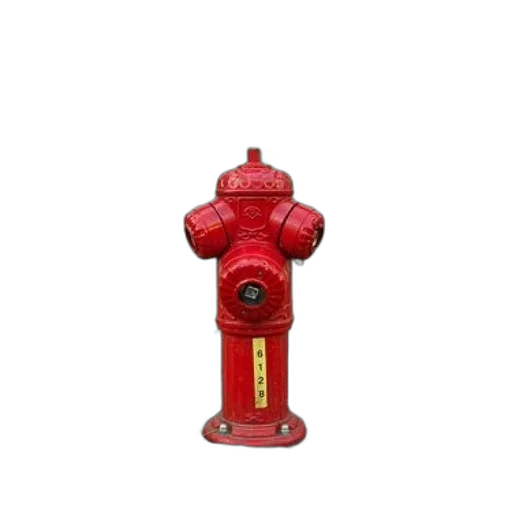 bottle, staff, robot, 3d render, red, fire, hydrant, number transparent PNG cut-out