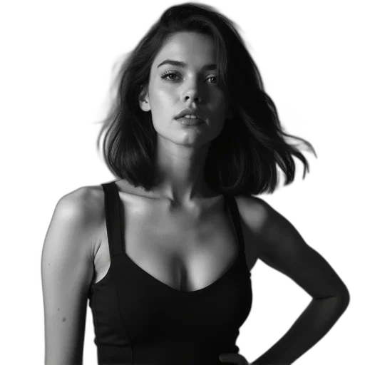 dress, face, hair, jewelry, photorealistic, cartoon, concept art, fantasy art transparent PNG cut-out
