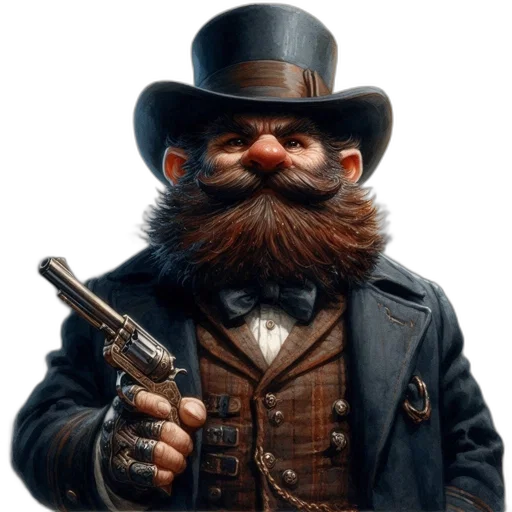 staff, hat, face, animal, concept art, photorealistic, 3d render, fantasy art transparent PNG cut-out