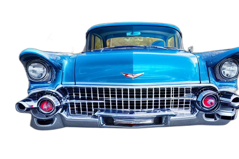 car, photorealistic, 3d render, blue transparent PNG cut-out