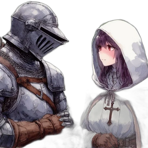 sword, mask, weapon, face, fantasy art, concept art, watercolor, anime transparent PNG cut-out