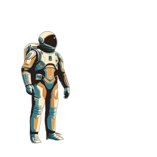 robot, jacket, mask, creature, concept art, pixel art, 3d render, comic book art transparent PNG cut-out