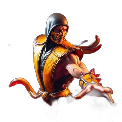 sword, staff, weapon, mask, concept art, fantasy art, 3d render, comic book art transparent PNG cut-out