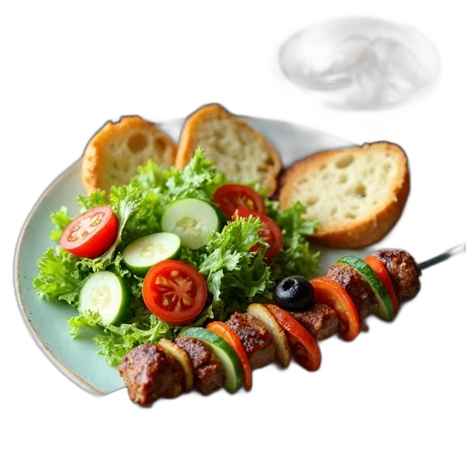 food, jewelry, 3d render, photorealistic, plate, variety, items, including transparent PNG cut-out