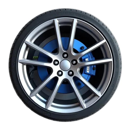 car, shoes, 3d render, photorealistic, blue, close-up, image, wheel transparent PNG cut-out