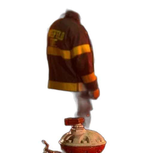 jacket, hat, food, staff, 3d render, concept art, photorealistic, fire transparent PNG cut-out