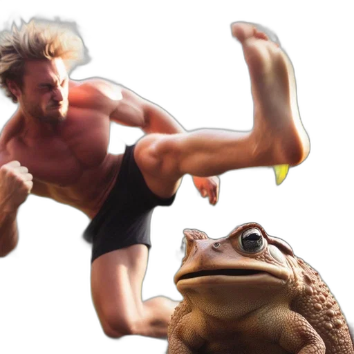 creature, animal, concept art, photorealistic, 3d render, muscular, man, high transparent PNG cut-out