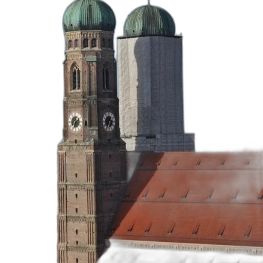building, 3d render, photorealistic, concept art, pixel art, earth tones, clock, tower transparent PNG cut-out