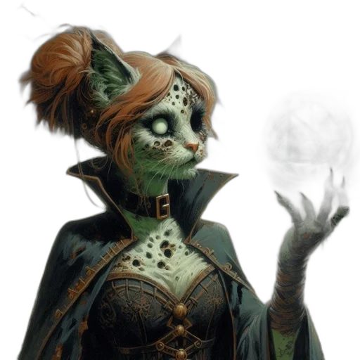 staff, mask, creature, face, concept art, fantasy art, comic book art, 3d render transparent PNG cut-out