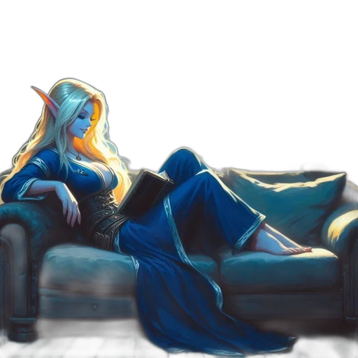 dress, mask, furniture, dragon, concept art, watercolor, fantasy art, comic book art transparent PNG cut-out