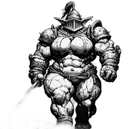sword, robot, creature, weapon, concept art, comic book art, fantasy art, pencil sketch transparent PNG cut-out