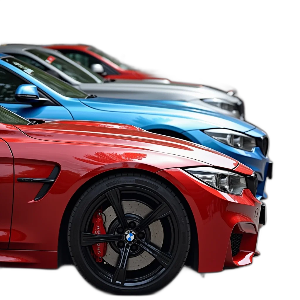 car, 3d render, photorealistic, concept art, red, row, luxury, cars transparent PNG cut-out