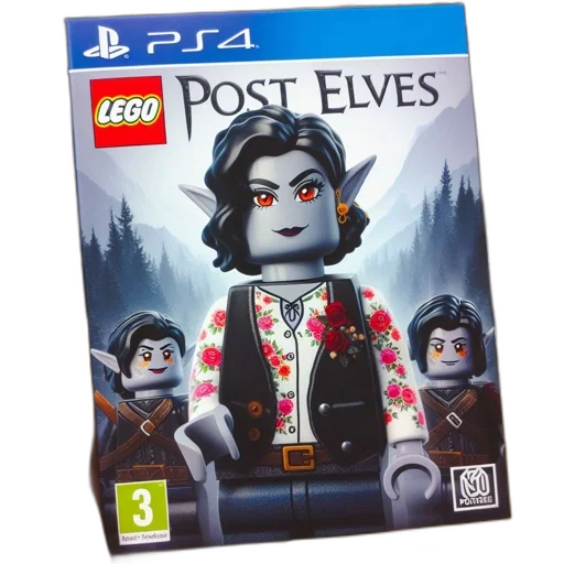 concept art, pixel art, fantasy art, image, displays, lego, post, elves transparent PNG cut-out