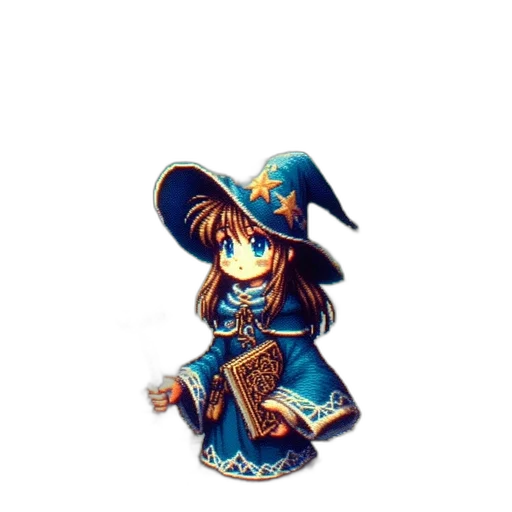 staff, hat, weapon, crown, pixel art, fantasy art, anime, concept art transparent PNG cut-out