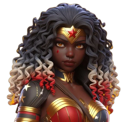 crown, concept art, fantasy art, comic book art, 3d render, 3d-rendered, character, multicolored transparent PNG cut-out