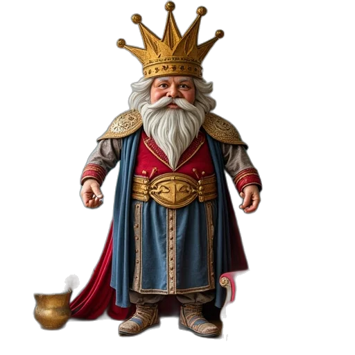 crown, staff, 3d render, concept art transparent PNG cut-out