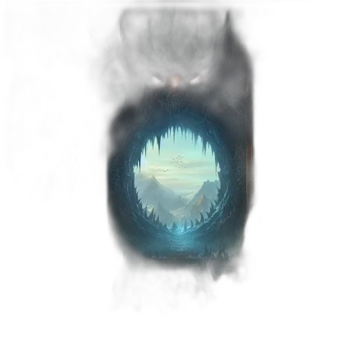 face, mask, creature, bottle, concept art, fantasy art, watercolor, photorealistic transparent PNG cut-out