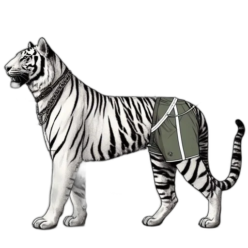 animal, staff, creature, jacket, concept art, 3d render, photorealistic, fantasy art transparent PNG cut-out