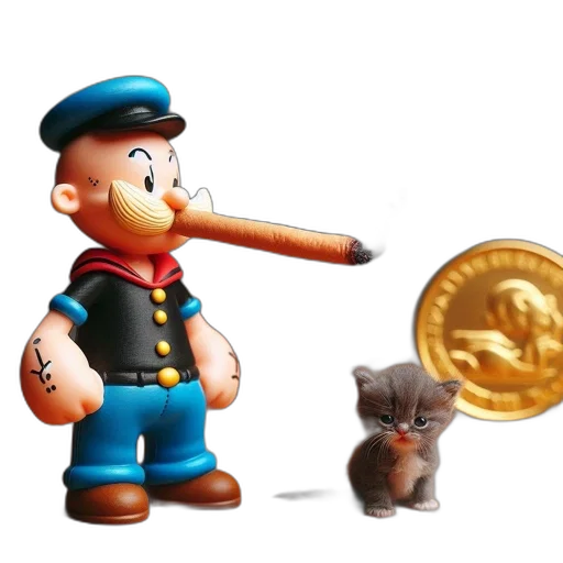 staff, 3d render, concept art, cartoon, photorealistic, illustration, displays, popeye transparent PNG cut-out