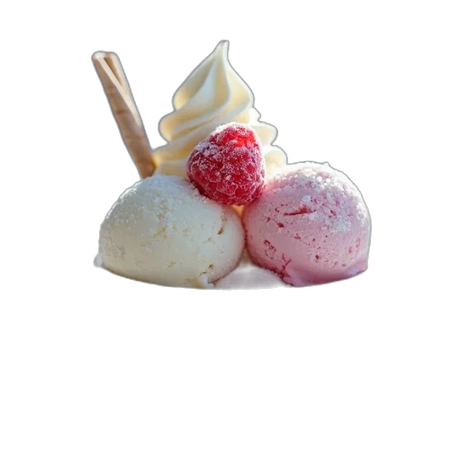food, 3d render, photorealistic, snow, ice, cream, recipe transparent PNG cut-out