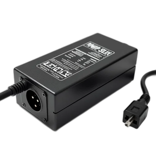 black, power, supply, unit, coiled, cord, connector, attached transparent PNG cut-out