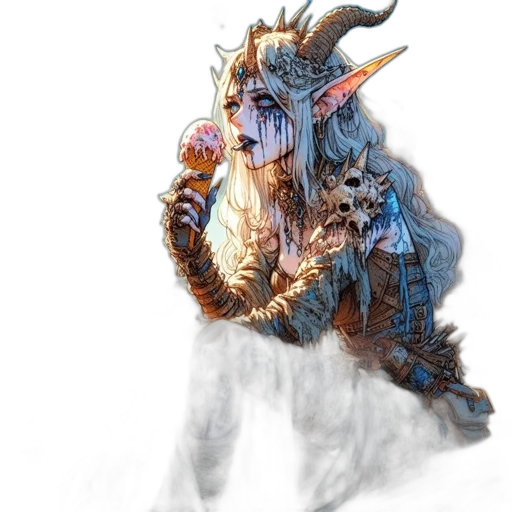 dragon, creature, staff, mask, fantasy art, concept art, 3d render, watercolor transparent PNG cut-out