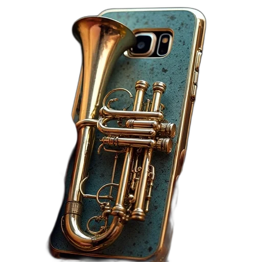 weapon, photorealistic, trumpet, galaxy transparent PNG cut-out