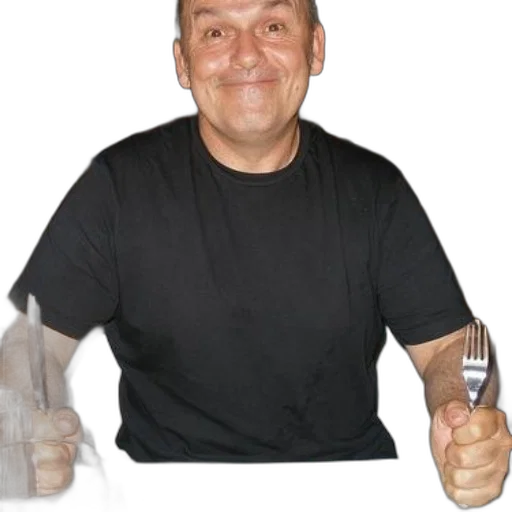 staff, food, face, weapon, photorealistic, concept art, man, black transparent PNG cut-out