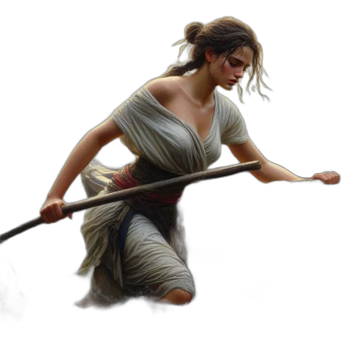 sword, staff, weapon, fantasy art, concept art, photorealistic, oil painting, rain transparent PNG cut-out