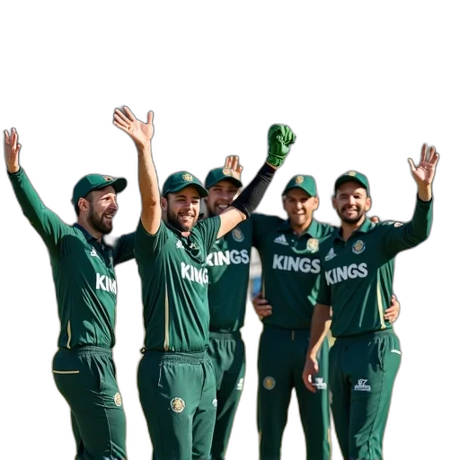 group, cricket, players, celebrating, win, field, raising, their transparent PNG cut-out