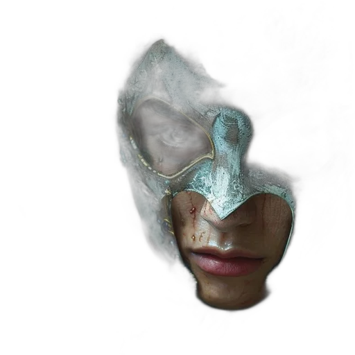 mask, face, robot, crown, concept art, photorealistic, 3d render, fantasy art transparent PNG cut-out