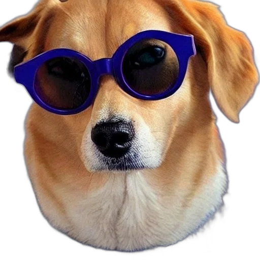 animal, staff, face, hat, 3d render, photorealistic, vaporwave, picture transparent PNG cut-out